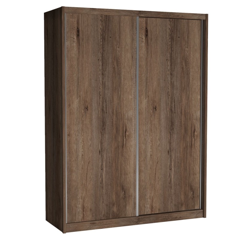 Szafa Przesuwna MIKI Wysoka 240 cm Szerokość 180 cm Głębokość 67 cm Dwudrzwiowa Szuflady Półki Drążek DĄB LEFKAS.jpg