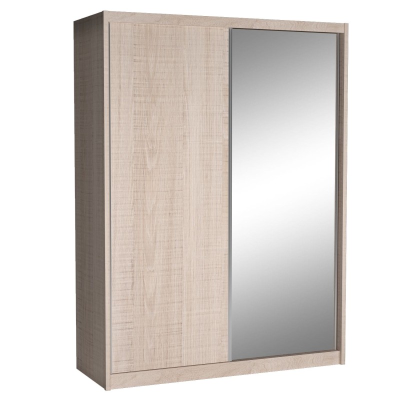 Szafa Przesuwna MIKI Wysoka 240 cm Szerokość 180 cm Głębokość 67 cm Dwudrzwiowa Szuflady Półki Drążek SANTANA Lustro.jpg