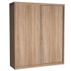 Szafa Przesuwna MIKI Wysoka 240 cm Szerokość 208 cm Głębokość 67 cm Dwudrzwiowa Szuflady Półki Drążek DĄB SONOMA.jpg