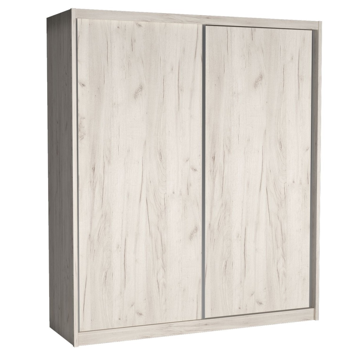 Szafa Przesuwna MIKI Wysoka 240 cm Szerokość 208 cm Głębokość 67 cm Dwudrzwiowa Szuflady Półki Drążek KRAFT BIAŁY.jpg