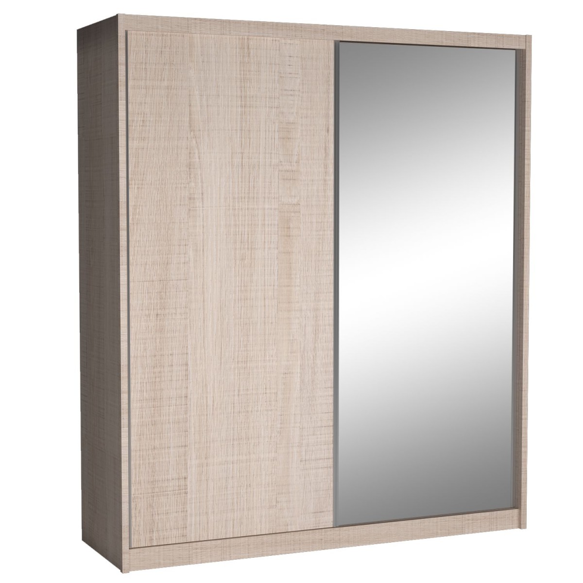 Szafa Przesuwna MIKI Wysoka 240 cm Szerokość 208 cm Głębokość 67 cm Dwudrzwiowa Szuflady Półki Drążek SANTANA Lustro.jpg