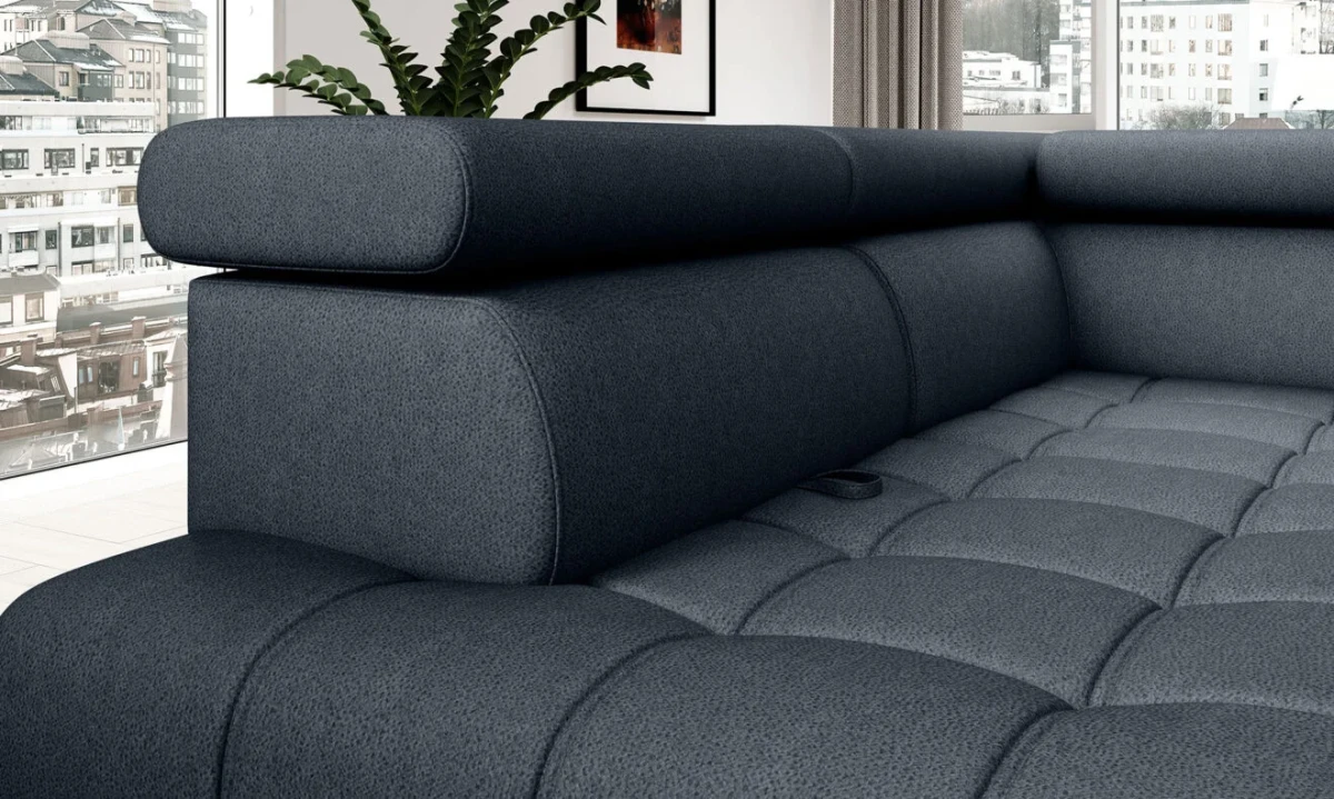 Narożnik Baggio Tkanina Letto 79 Granatwoy Do Salonu Pokoju Nowoczesny Detale Siedzisko Pik.webp