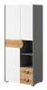 Szafa Dwudrzwiowa CARINI CA1 Pojemna Zestaw Mebli Młodzieżowych Do Pokoju Dziecka Dwie Szuflady Szerokość 80 cm Wysokość 190 cm Głębokość 53 cm Kolor Jasny Gr.jpg