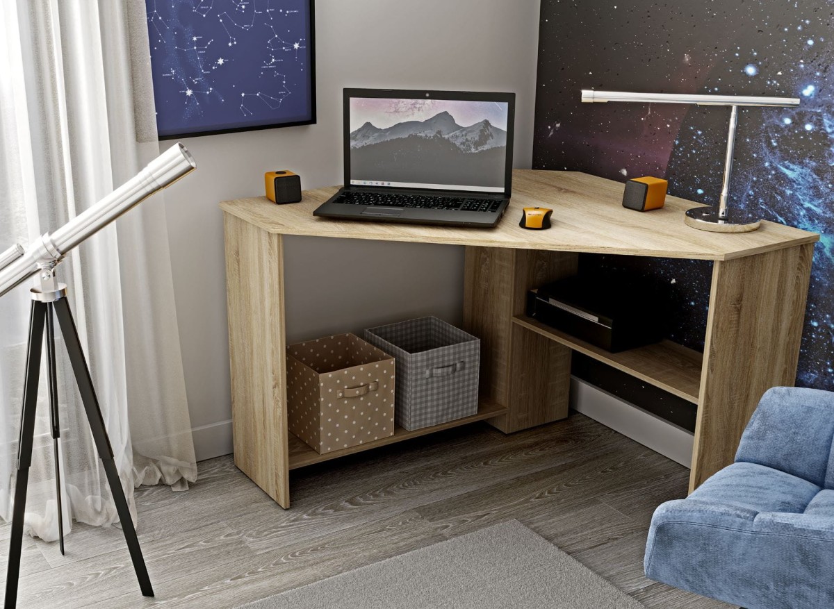 Biurko RINO 24F0LY03 Narożne Rogowe Dąb Sonoma Młodzieżowe Do Pokoju Dziecka Meble Helvetia Nowoczesne .jpg