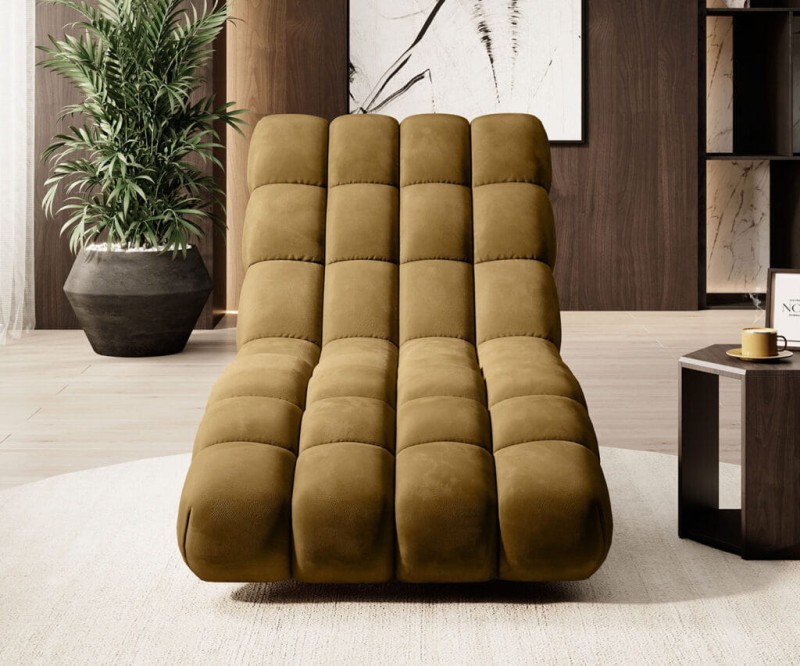 Szezlong Delphi Szerokość 80 cm Tkanina Monolith 48 Miodowy Żółty Nowoczesny Fotle Leżanka Do Salonu Pokoju.jpg