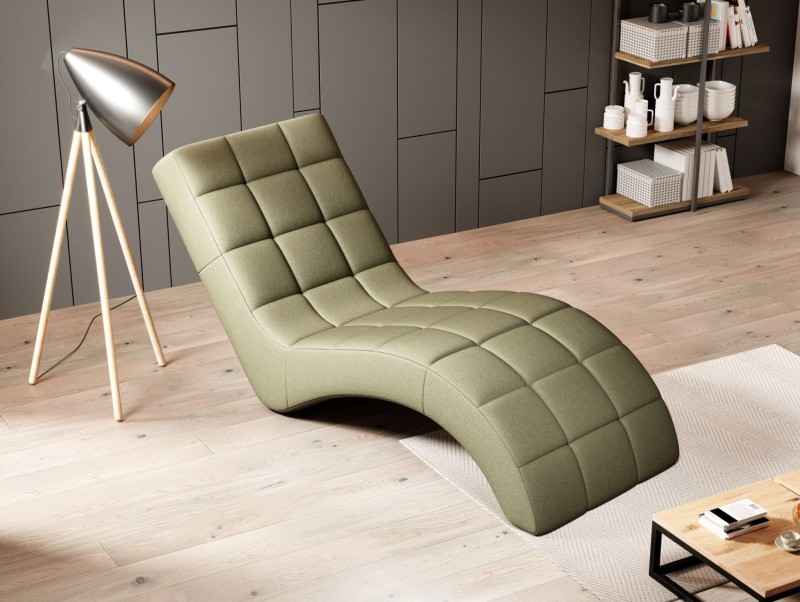 Szaezlong Laguna Fotel Leżanka Tkanina Letto 38 Zielony Do Salonu Pokoju Nowoczesny Pikowane Siedzisko Wersal.jpg