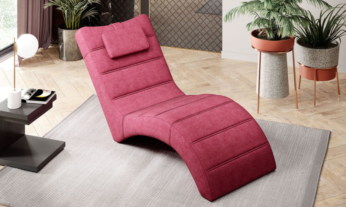 Szezlong Los Angeles New Fotel Leżanka Tkanina Cloud 68 Czerwony Nowoczesny Do Salonu Poduszka Wersal Nowość.jpg