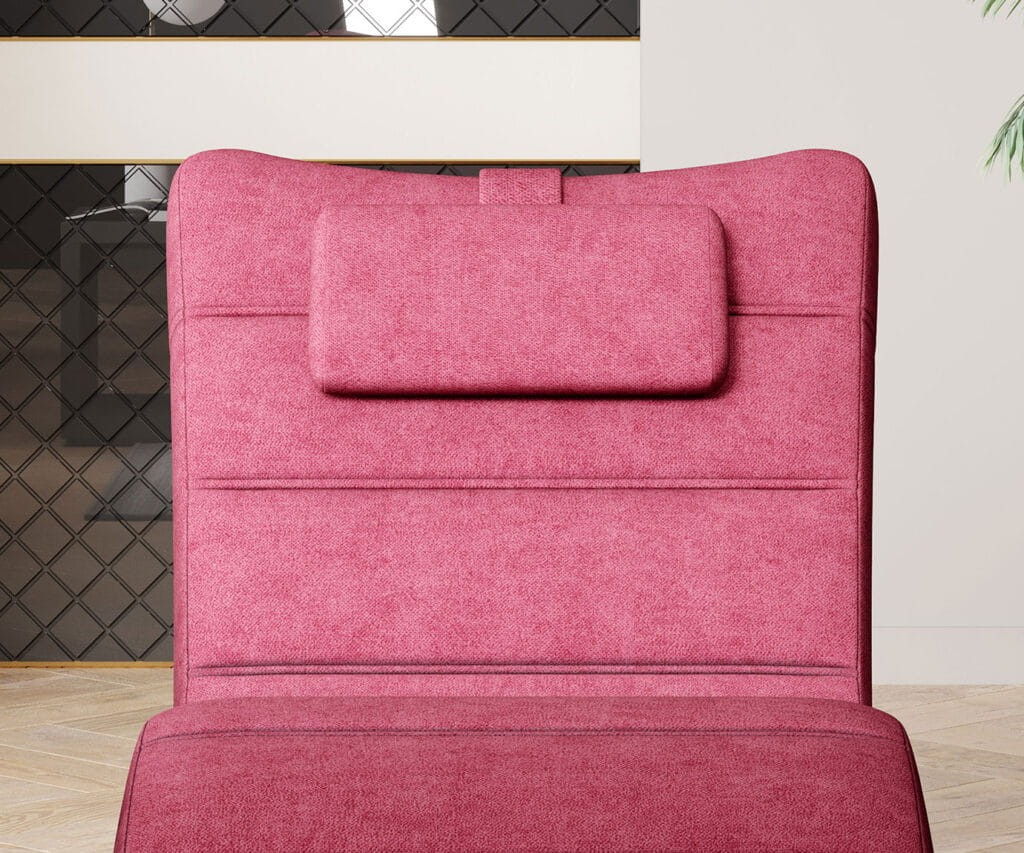 Szezlong Los Angeles New Fotel Leżanka Tkanina Cloud 68 Czerwony Nowoczesny Do Salonu Poduszka Wersal Detal.jpg