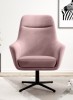 Fotel Polo Fotel Tkanina Matt Velvet 63 NOwoczesny Kubełkowy Obrotowy Do Pokoju Różowy.jpg