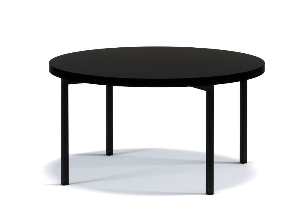 Stolik Kawowy Okrągły SIGMA C CzarnY MAT Ława Metalowe Czarne Nogi Do Salonu Szerokość 80 cm LOFT Industrial.jpg
