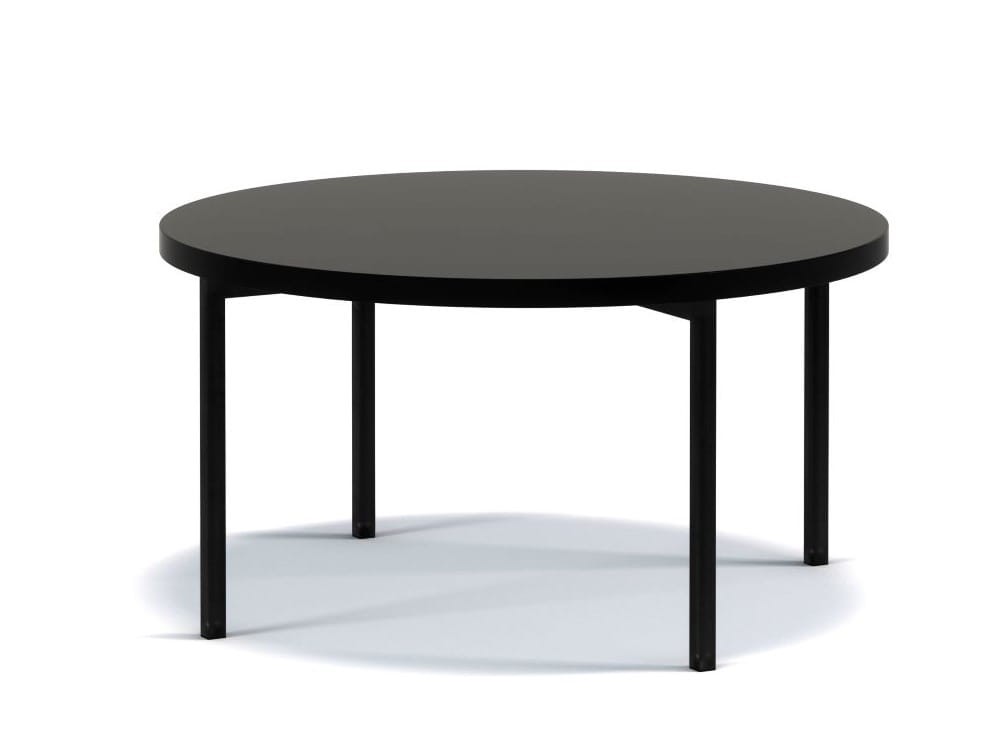 Stolik Kawowy Okrągły SIGMA C CZARNY Połysk Ława Metalowe Czarne Nogi Do Salonu Szerokość 80 cm LOFT iNDUSTRIAL.jpg