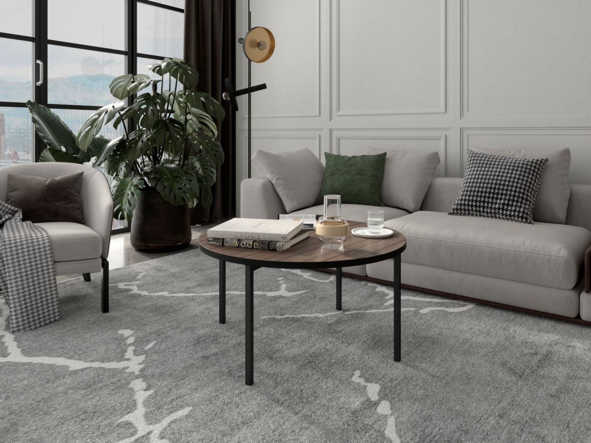 Stolik Kawowy Okrągły SIGMA C CAPTAINS DECK Ława Metalowe Czarne Nogi Do Salonu Szerokość 80 cm LOFT.jpg