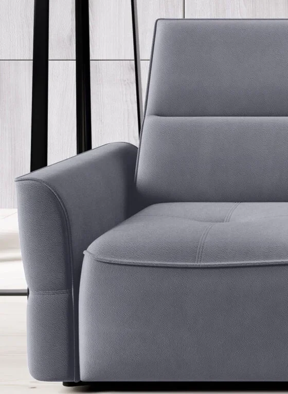 Narożnik Murillo L Tkanina Solar 96 Szary Detale Boczki.webp