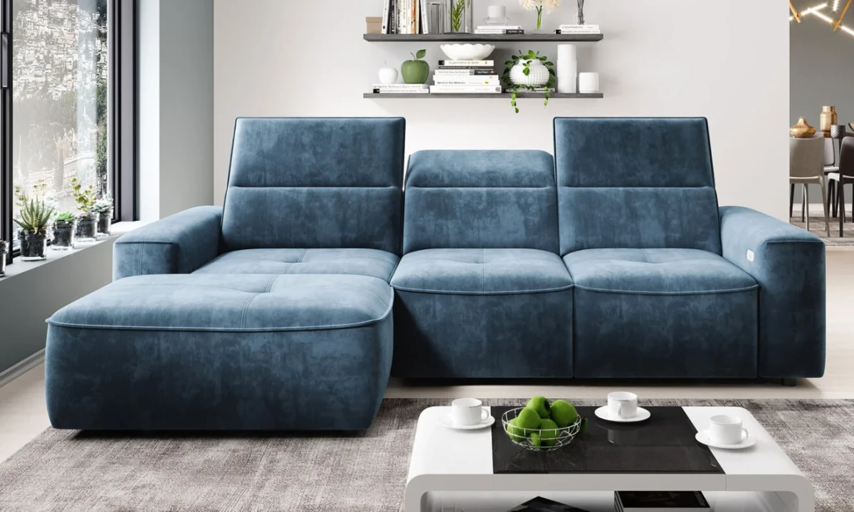 Narożnik Colombo Mini Funkcja Relaks Zagłówek Nowoczesny Do Salonu Wersal.webp