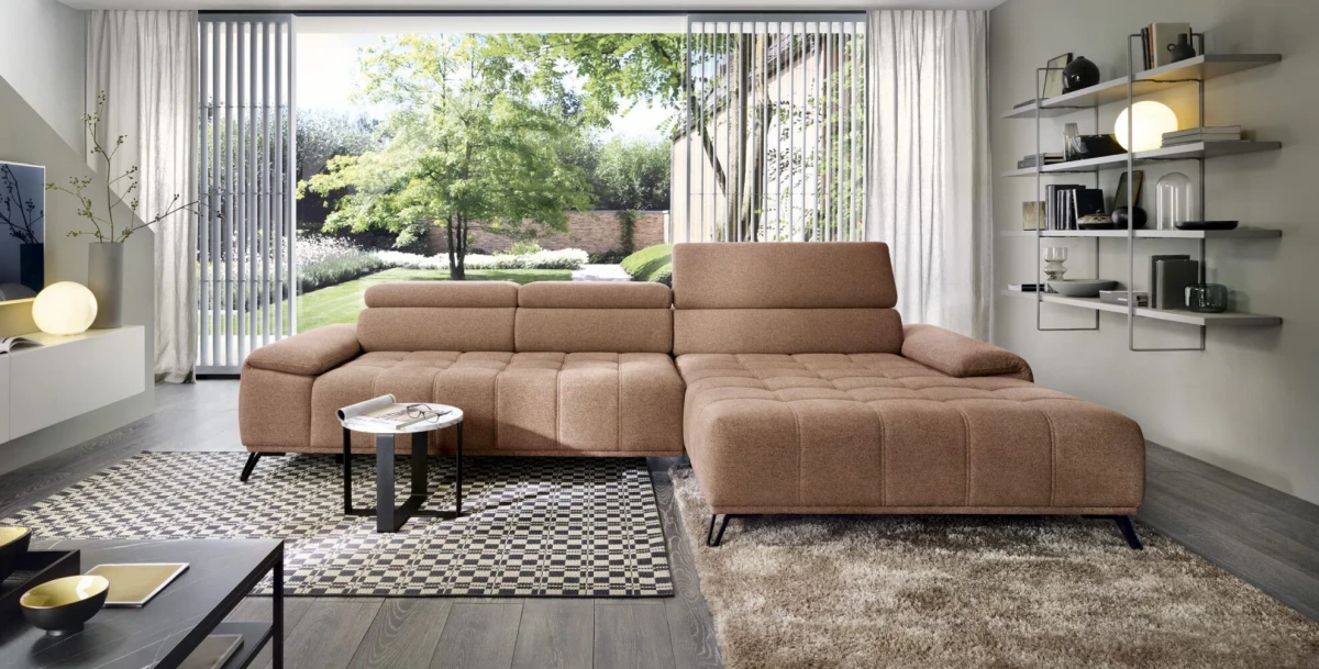 Narożnik Palladio Min Do Salonu Nowoczesny Styl LOFT Elektryczna Regulacja Ruchome Zagłówki Wersal Plaza.webp