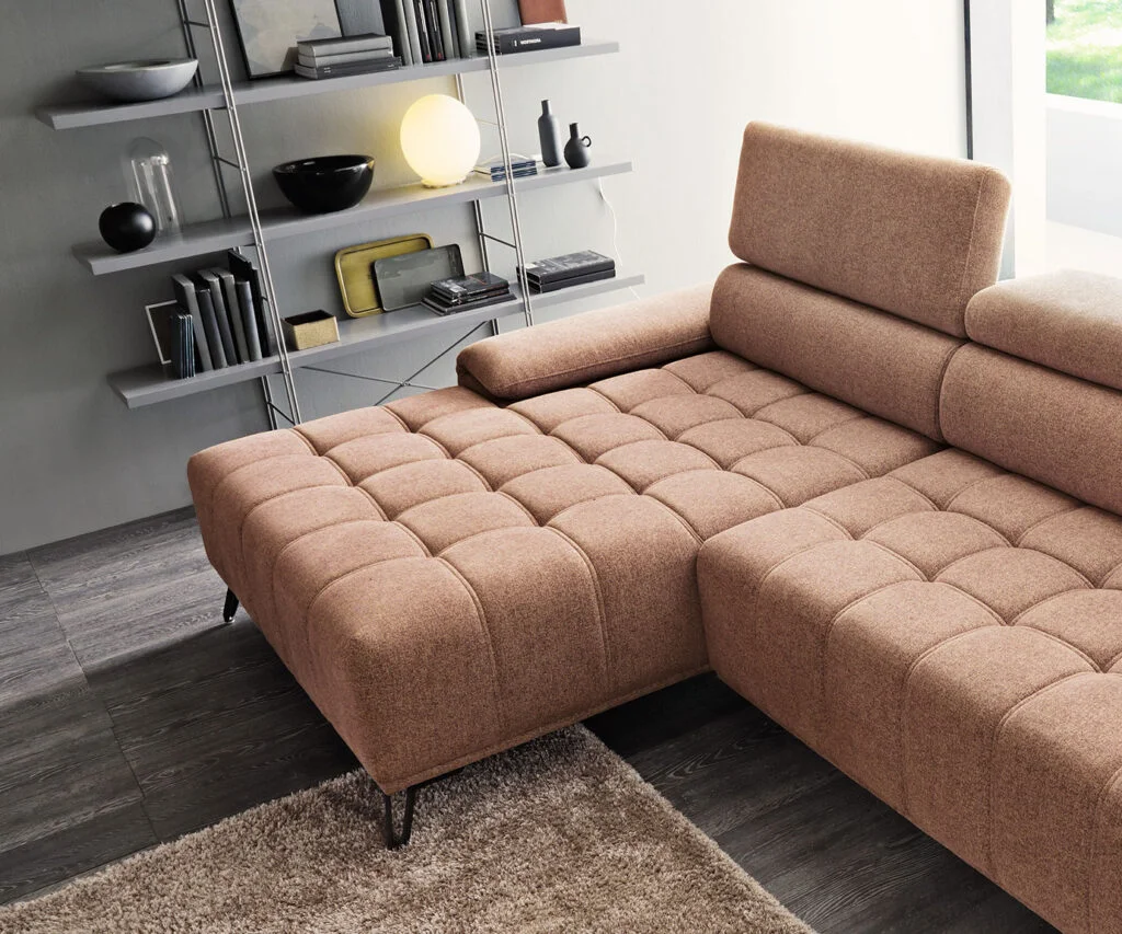 Narożnik Palladio Min Do Salonu Nowoczesny Styl LOFT Pikowane Siedzisko Wersal Plaza.webp