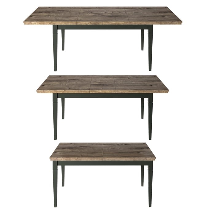 Stół rozkładany EVORA WM szerokość 160-240 cm IMS 24ZRJU92 Butelkowa Zieleń HELVETIA MEBLE Stół Nowoczesny Tradycyjny Do Salonu Pokój dzienny