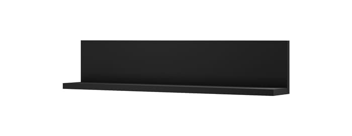 Półka wisząca BOTA Szerokość 150 cm Czarny Supermat Helvetia Meble IMS 24W0FG01 Półka Nowoczesna Tradycyjna Do Salonu Pokój Dzienny