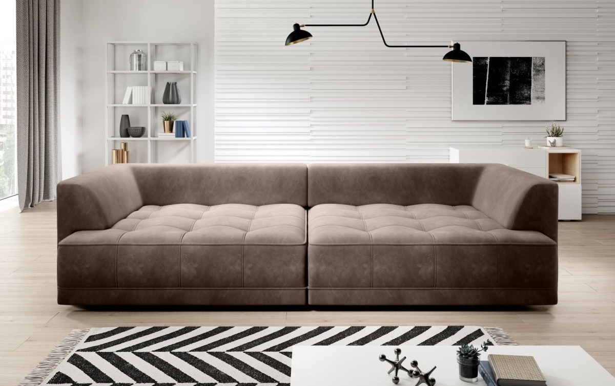 Tiga Bigsofa Tkanina Riviera 16 Elektryczna Regulacja Głębokości siedziska Poduszki Nowoczesna Duża Do Salonu Kanapa Pokoju Powierzchnia Spania.jpg
