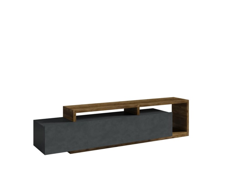 Szafka RTV BOTA Szerokość 219 cm Appenzeller / matera-appenzeller Helvetia Meble IMS 24AHFG40 Szafka RTV Półka Nowoczesna Tradycyjna Do Salonu Pokój Dzienny