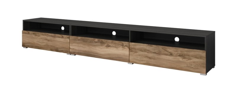 Szafka RTV BAROS Szerokość 270 cm Satin nussbaum / touchwood Helvetia Meble IMS 24Z6BM40 Szafka RTV Półka Nowoczesna Tradycyjna Do Salonu