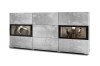Komoda BAROS Szerokość 132 cm Jasny beton Helvetia Meble IMS 24O1BM26 Komoda Nowoczesna Tradycyjna Do Salonu Pokój Dzienny