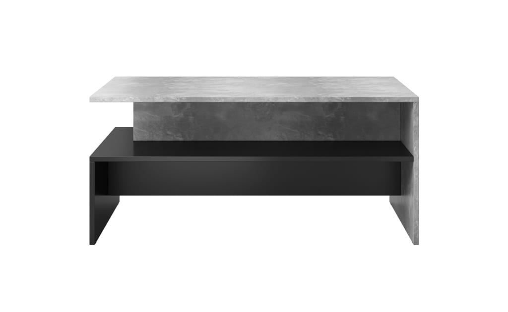 Stolik kawowy BAROS Szerokość 100 cm Jasny Beton Helvetia Meble IMS 24O1BM99 Stolik Nowoczesny Tradycyjny Do Salonu Pokój Dzienny