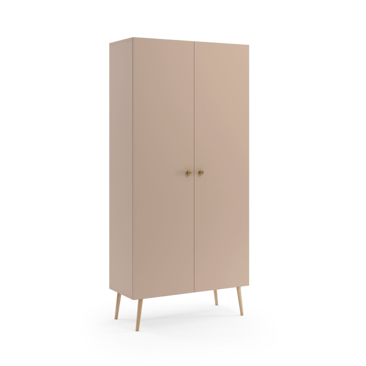 Szafa BALI Półki Do Salonu Pokoju w Stylu Skandynawskim BOHO Szerokość 95 cm Macchiato Wysokie Drewniane Nóżki Oryginalne Uchwyty Jutowe Nowoczesna Środek Wnętrze.jpg