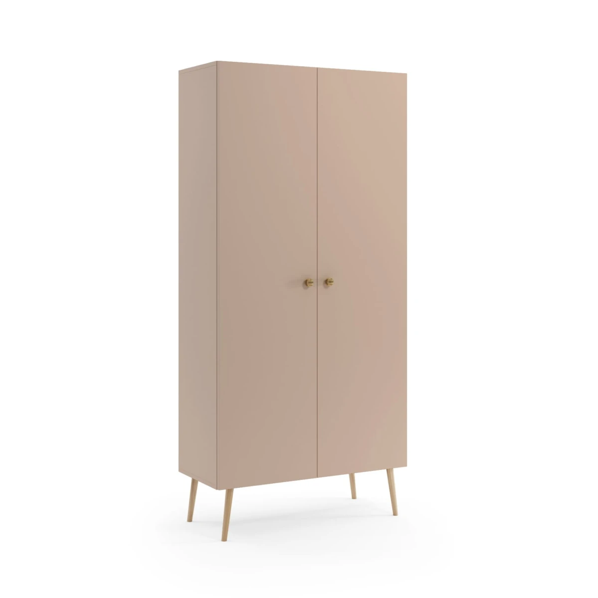 Szafa BALI Półki Do Salonu Pokoju w Stylu Skandynawskim BOHO Szerokość 95 cm Macchiato Wysokie Drewniane Nóżki Oryginalne Uchwyty Jutowe Nowoczesna Środek Wnętrze.jpg