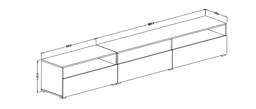 Pokój dzienny BAROS Biały laminat / Biały połysk Helvetia Meble Meblościanka Meble do salonu Nowoczesne Tradycyjne Do Salonu Pokój Dzienny