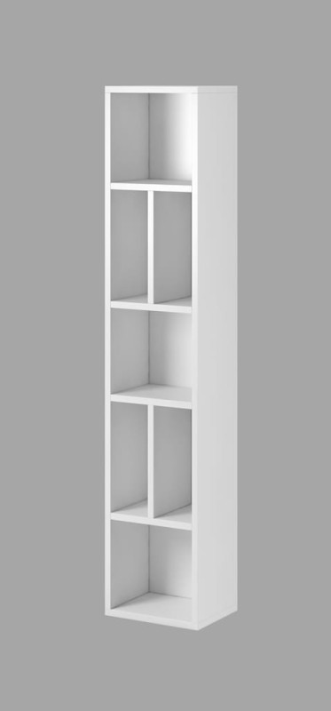 Półka wisząca TOLEDO Szerokość 169 cm Biały laminat / biały połysk Helvetia Meble 2498DW02