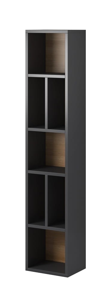 Regał wiszący TOLEDO Szerokość 32 cm Antracyt/Antracyt połysk - Dąb Grandson Helvetia Meble 24JKDW88 Regał Nowoczesny Tradycyjny Do Salonu Pokój Dzienny