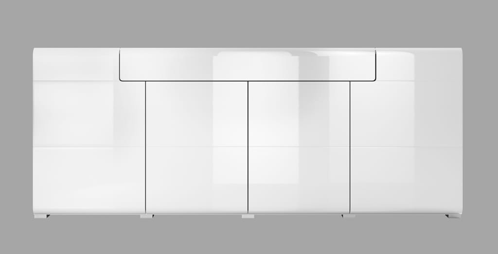 Pokój dzienny TOLEDO Biały laminat / biały połysk Helvetia Meble 2498DW41 46 88 25 99 Meble do pokoju dziennego Nowoczesne Tradycyjne Do Salonu Pokój Dzienny