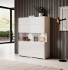 Meblościanka TOLEDO Biały laminat / biały połysk Helvetia Meble 2498DW40 05 02 42 Meble do pokoju dziennego Nowoczesne Tradycyjne Do Salonu Pokój Dzienny