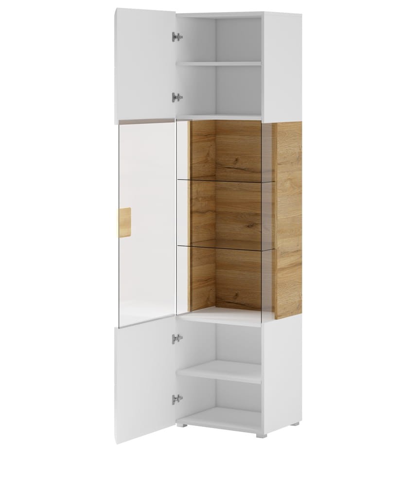 Meblościanka TOLEDO Biały laminat / biały połysk Helvetia Meble 2498DW40 05 02 42 Meble do pokoju dziennego Nowoczesne Tradycyjne Do Salonu Pokój Dzienny