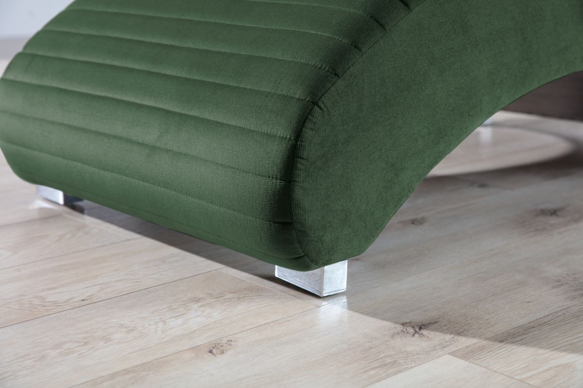 Szezlong ZODIAK Tkanina Kronos 14 Butelkowa Zieleń Zielony Do Salonu Pokoju Fotel Nowoczesny Nóżki.jpg