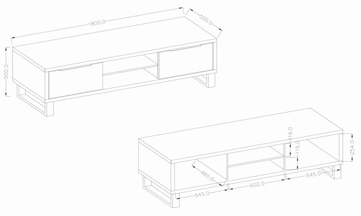 Pokój dzienny HALLE Nowoczesna Dąb Wotan Styl LOFT Helvetia 24N0HK42 05 40 25