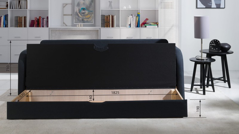 Kanapa Sofa Łóżko RAFAL Tkanina Lux 08 ROUTE 65 Pojemnik Na Pościel GiB Meble Młodzieżowa.jpg