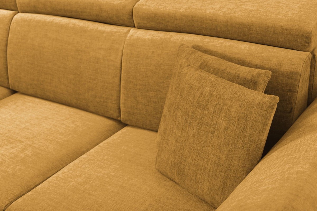 NAROŻNIK BRICO MINI Tkanina VOGUE 9 Żółty Złoty Amber Funkcja Poduszki Nowoczesny GiB Meble .jpg