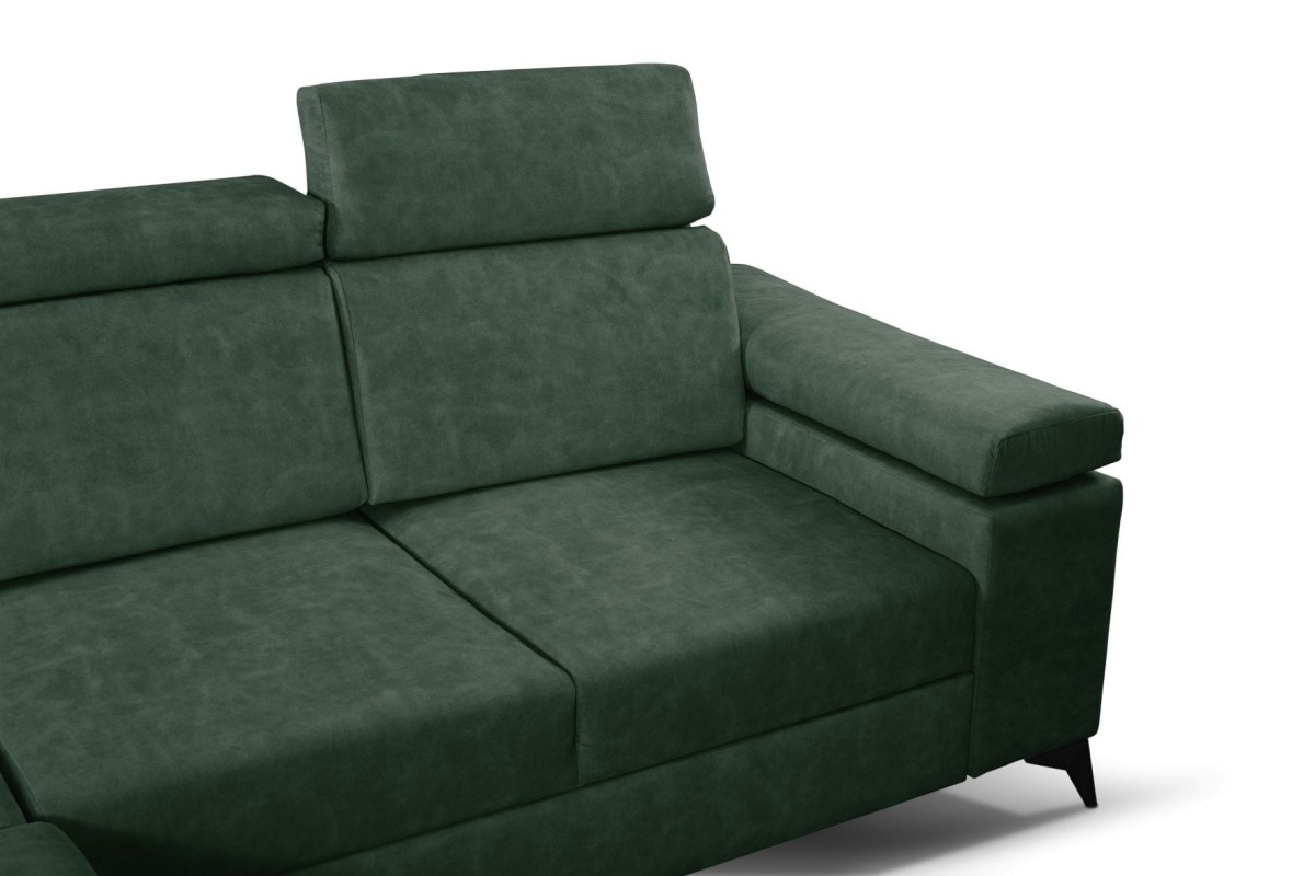 NAROŻNIK BRICO MINI Tkanina COUNTRY 11 Butelkowa Zieleń Zielony Do Salonu Nowoczesny GiB Meble Lewy.jpg