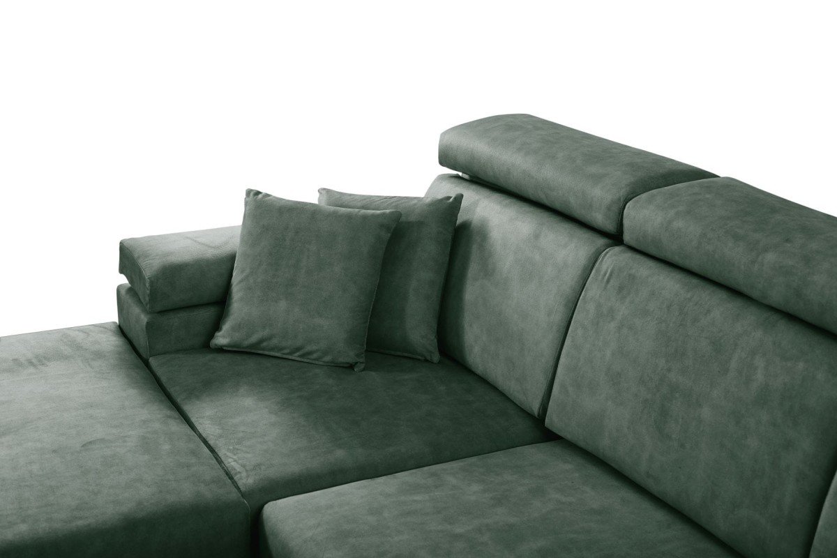 NAROŻNIK BRICO MINI Tkanina COUNTRY 11 Butelkowa Zieleń Zielony Funkcja Poduszki Gratis Nowoczesny GiB Meble .jpg