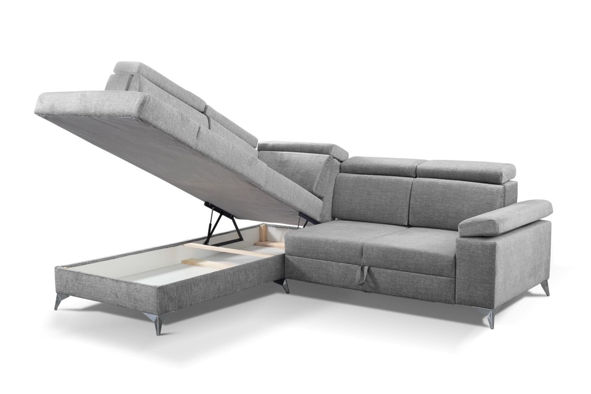 NAROŻNIK BRICO Tkanina VOGUE 14 Silver Jasny Szary Do Salonu Pojemnik Na Pościel GiB Meble .jpg