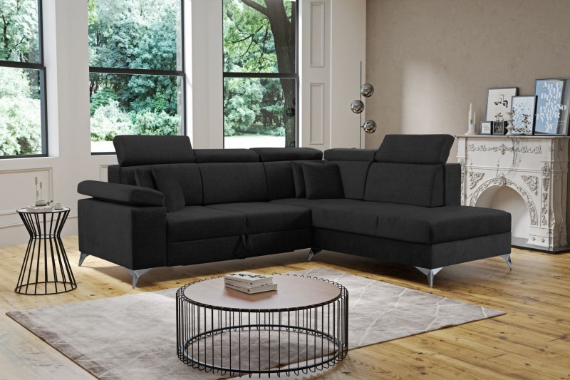 NAROŻNIK BRICO Tkanina VOGUE  18 Czarny Black Welur Funkcja Spania Pojemnik Do Salonu Regulowany Zagłówek Nowoczesny GiB Meble Relaks.jpg