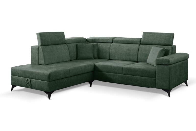 NAROŻNIK BRICO Tkanina COUNTRY 11 Butelkowa Zieleń Zielony Do Salonu Regulowany Zagłówek Nowoczesny GiB Meble.jpg