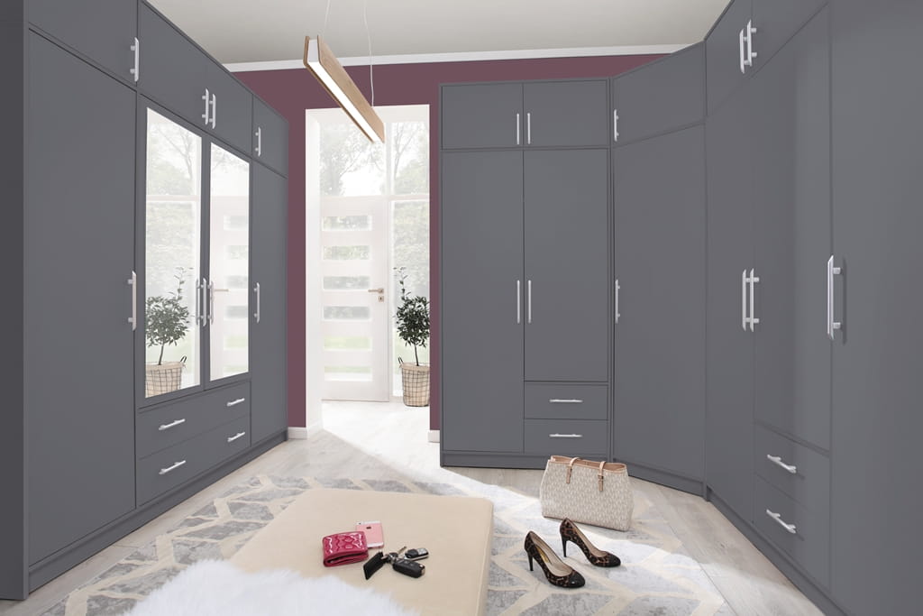 Szafa Smart Szerokość 150 cm antracyt Meblar SR2 Tradycyjna Do salonu