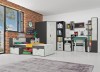 Komoda NANO Szerokość 120 cm grafit / enigma Meblar System 7 Tradycyjna Do salonu