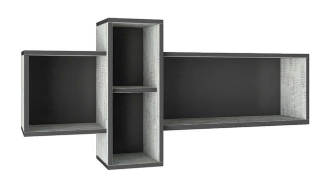 Półka NANO Szerokość 110 cm grafit / enigma Meblar System 11 Tradycyjna Do salonu