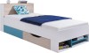 Łóżko Planet Szerokość 224 cm biały lux / dąb / morski Meblar System 14 Tradycyjna Do salonu