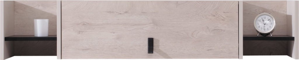 Półka wisząca Planet Szerokość 125 cm czarny / dąb / beż Meblar System 12