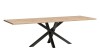 Stół KALI Rozkładany 160 - 260 cm Nowoczesny Do Jadalni Salonu Styl Loft Metalowe Czarne Nogi X Dąb Artisan Blat.jpg